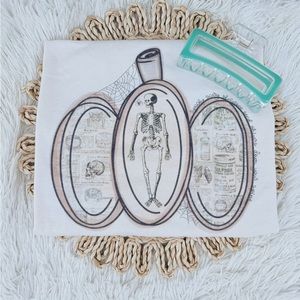 Halloween Skeleton Pumpkin T Shirt
